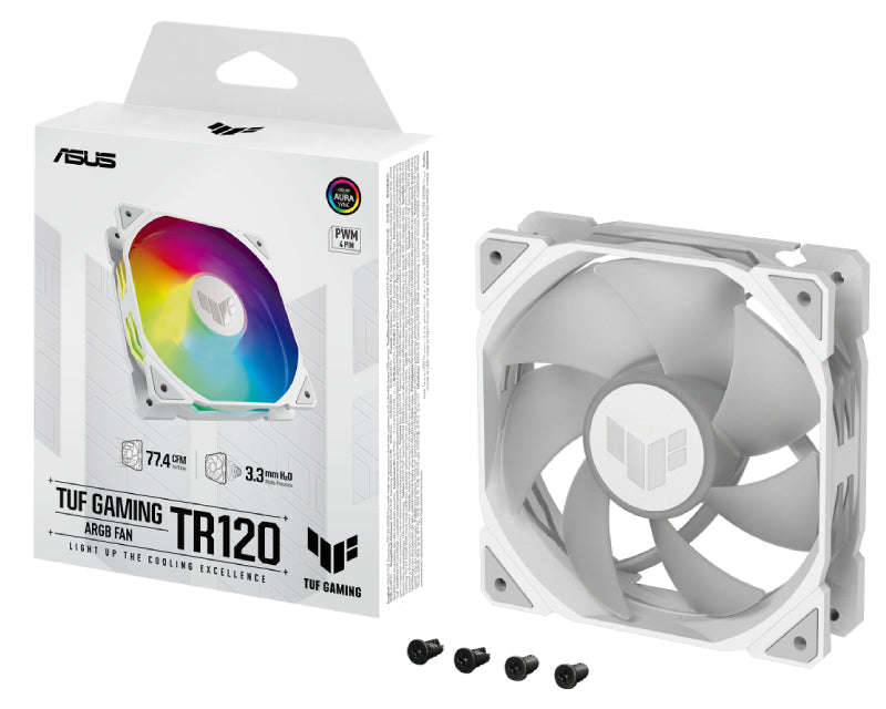 TUF GAMING TR120 ARGB WHITE EDITION ventilator