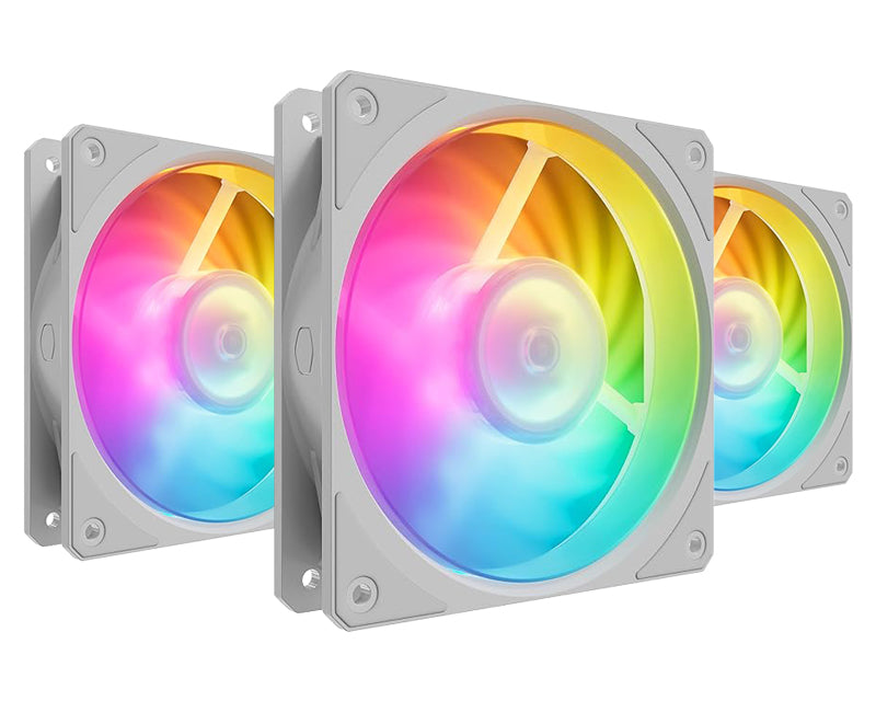 Mobius 120P ARGB White 3-pack kit ventilator (MFZ-M2DW-243P2-R1)