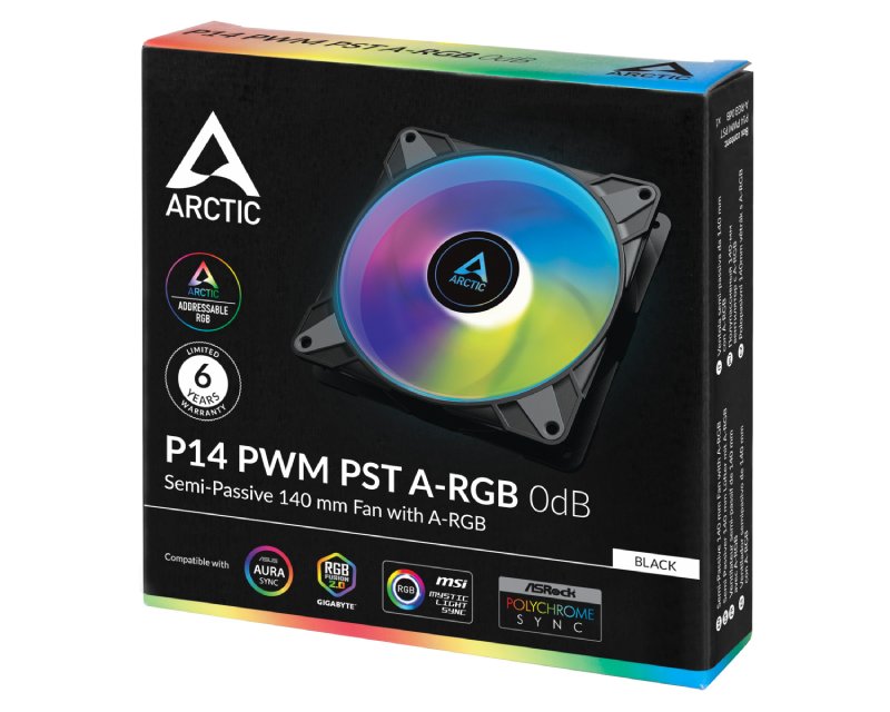 P14 PWM PST A-RGB 140mm ventilator crni (ACFAN00239A)