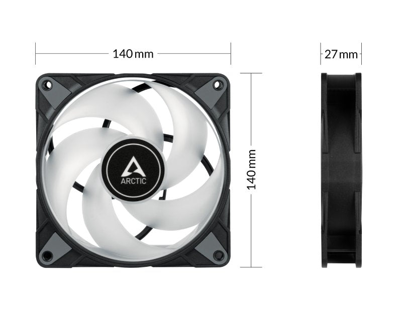 P14 PWM PST A-RGB 140mm ventilator crni (ACFAN00239A)