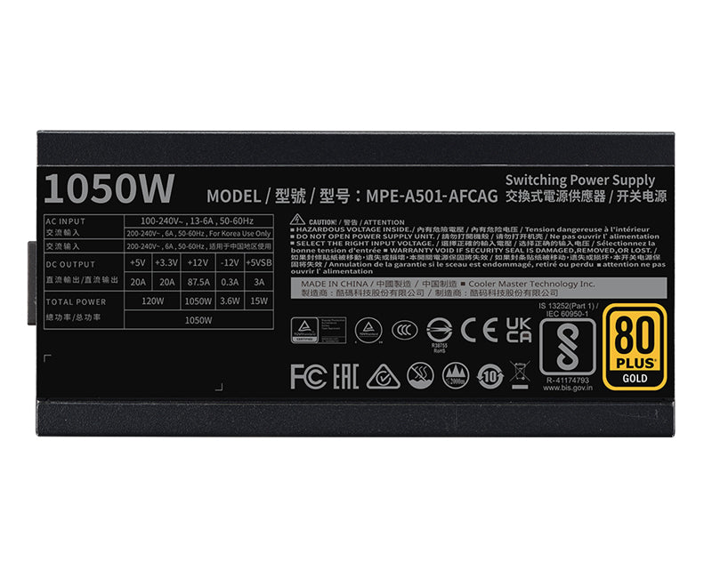 MWE Gold V2 1050W napajanje (MPE-A501-AFCAG-3EEU) 5Y