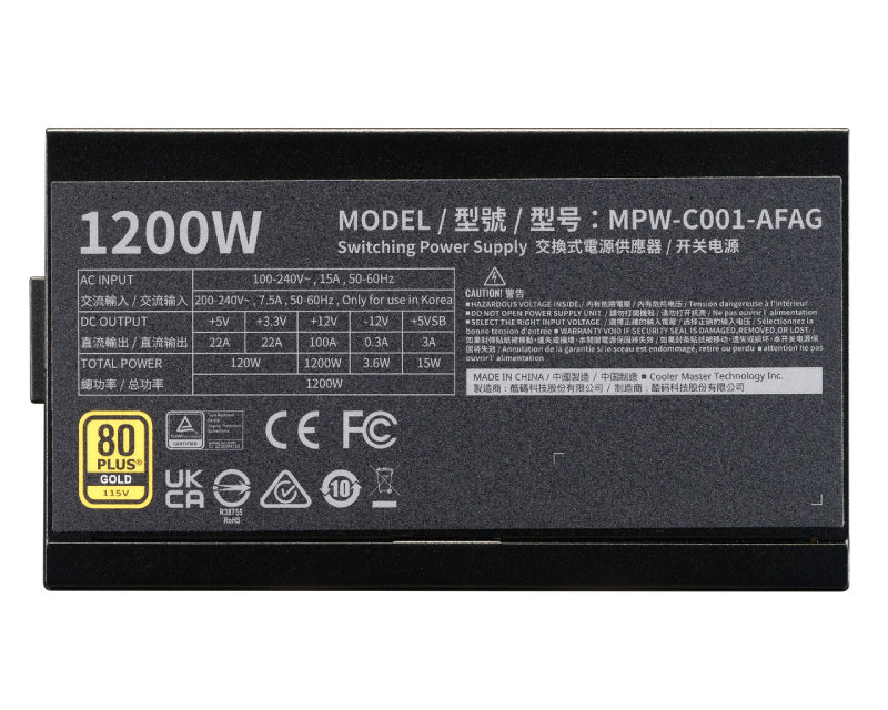 Elite Gold 1200W napajanje (MPW-C001-AFAG-BEU) 5Y