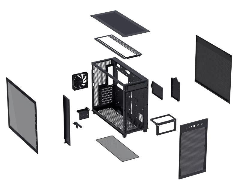 PRIME AP303 TG BLACK micro-ATX kućište crno