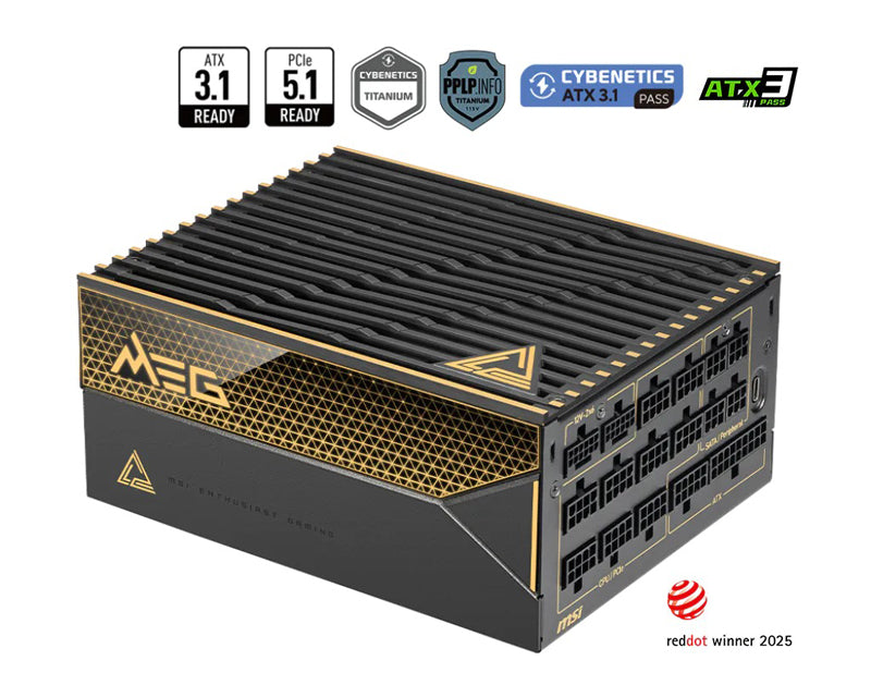 MEG Ai1600T PCIE5 1600W napajanje 12Y