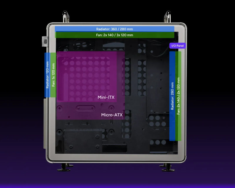 Qube 540 Stardust Iron modularno kućište (Q540-MGNN-S00)