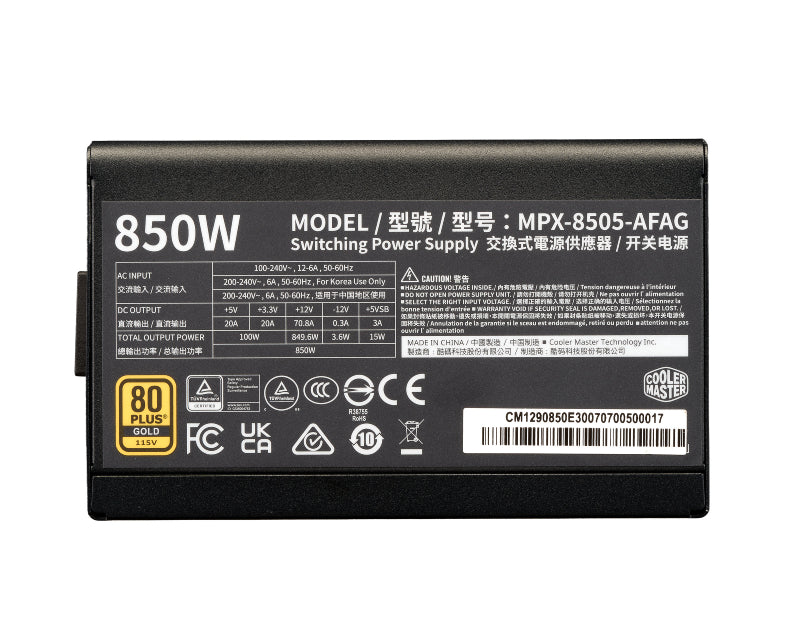 Elite Gold 850W napajanje (MPX-8505-AFAG-BEU) 5Y