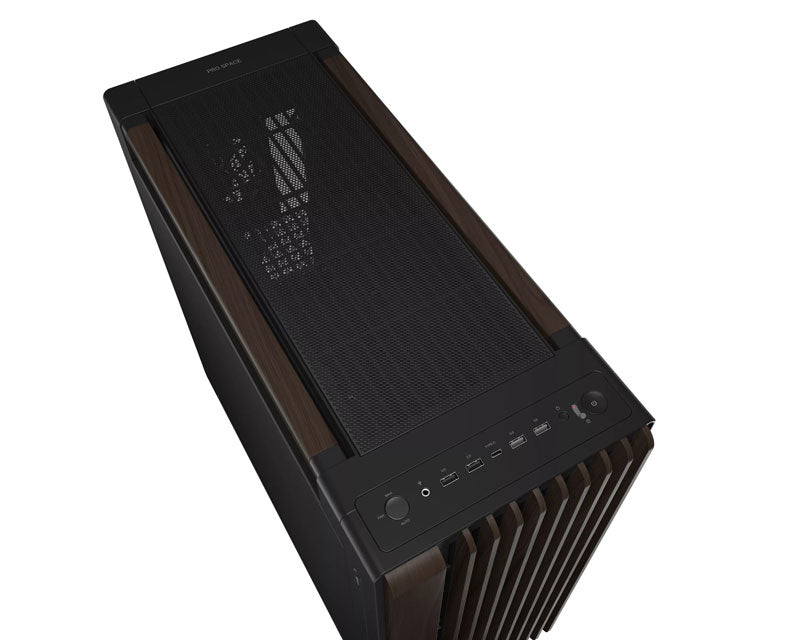 PROART PA602 WALNUT WOOD METAL PWM MODERN BLACK kućište crno