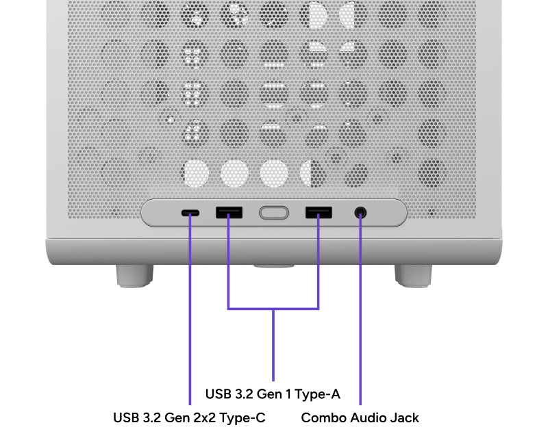 Qube 340 White - kućište belo (Q340-WGNN-S00)
