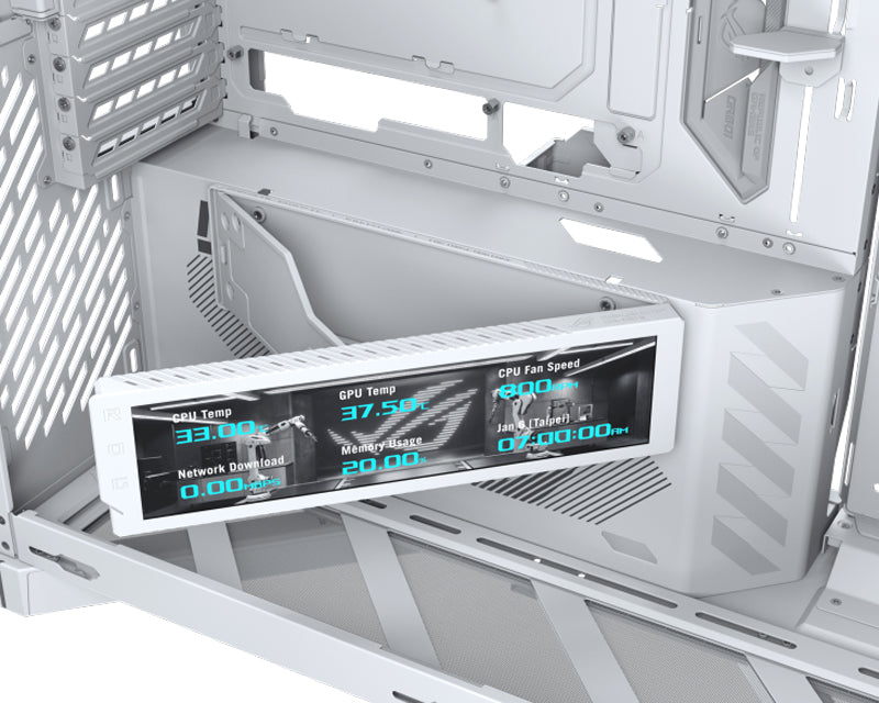 ROG CRONOX GR801 CURVE TG ARGB WHITE Gaming kućište belo