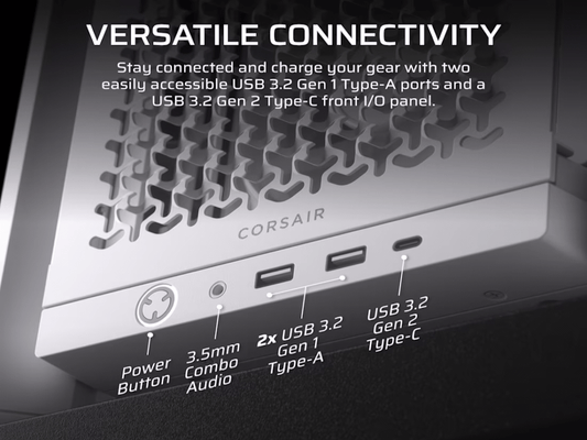 Kucište CORSAIR FRAME 4000D RS Mid-Tower/ATX/kaljeno staklo/bez napajanja/bela