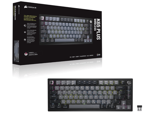 Tastatura CORSAIR K65 Plus bežicna/mehanicka/CH-91D401L-NA/gaming/RGB/crna