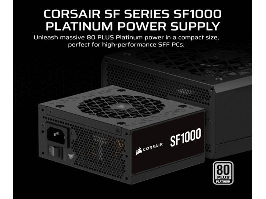Napajanje CORSAIR SF1000 1000W/SFX/80+Platinum/modularno/crna