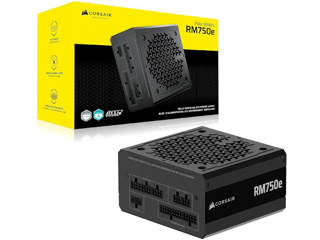 Napajanje CORSAIR RM750e 750W/ATX 3.1/PCIe 5.1/80+GOLD/modularno/crna