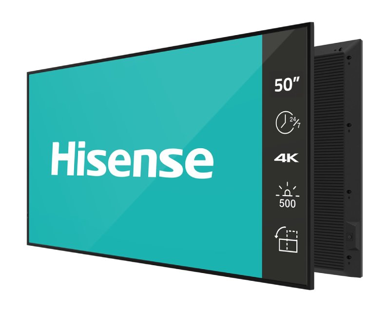 50 inča 50DM66D 4K UHD 500 nita Digital Signage Display - 24/7 Operation