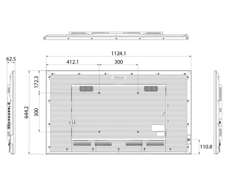 50 inča 50GM50D 4K UHD 500 nita Digital Signage Display - 18/7 Operation