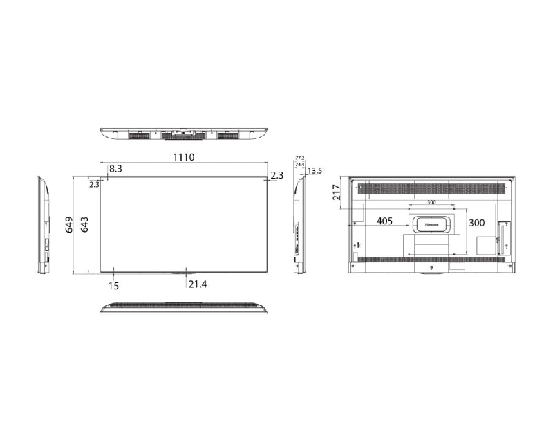 50 inča 50DP30FE 4K UHD 350 nita Digital Signage Display - 16/7 Operation
