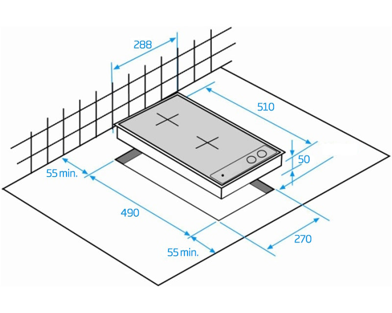 HDMI 32400 DT indukciona ugradna ploča