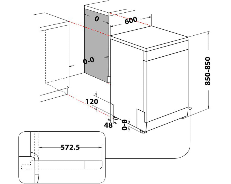 WH4FFC14BN6W mašina za pranje sudova - 60cm