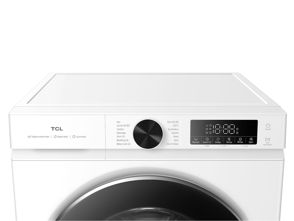 Veš mašina TCL FP0944WA0/inverter/9kg/1400 obrtaja/A/85x60x56cm/bela