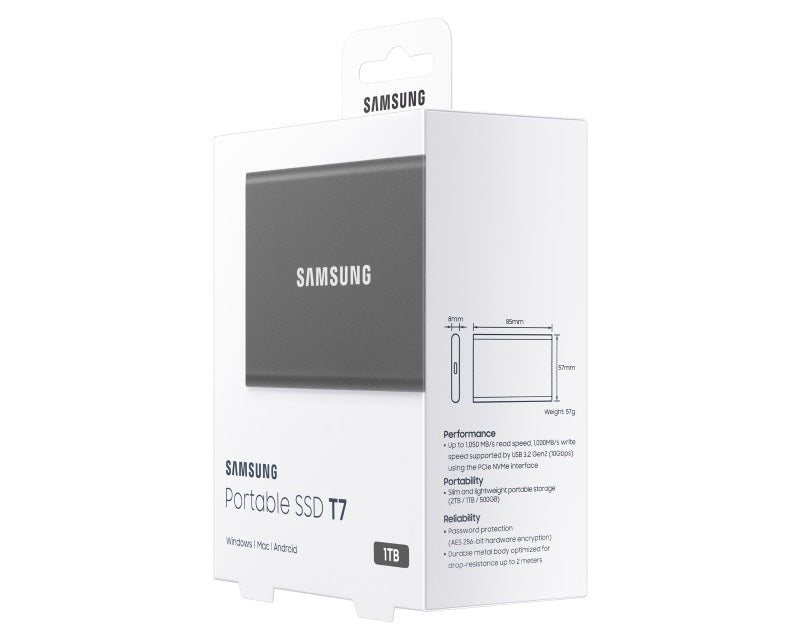 Portable T7 1TB sivi eksterni SSD MU-PC1T0T