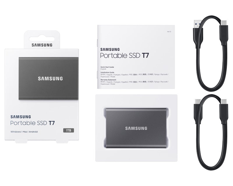 Portable T7 1TB sivi eksterni SSD MU-PC1T0T