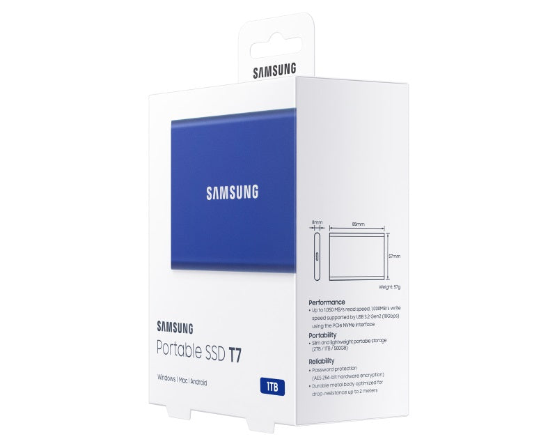 Portable T7 1TB plavi eksterni SSD MU-PC1T0H