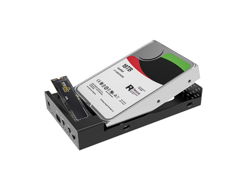 Klon Kućište USB 3.2 Gen2 10Gbps HDD/SSD za 3,5 inča/2,5 inča HDD i NVMe SSD, K3527N
