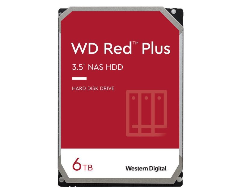 6TB 3.5 inča SATA III 256MB IntelliPower WD60EFPX Red Plus hard disk