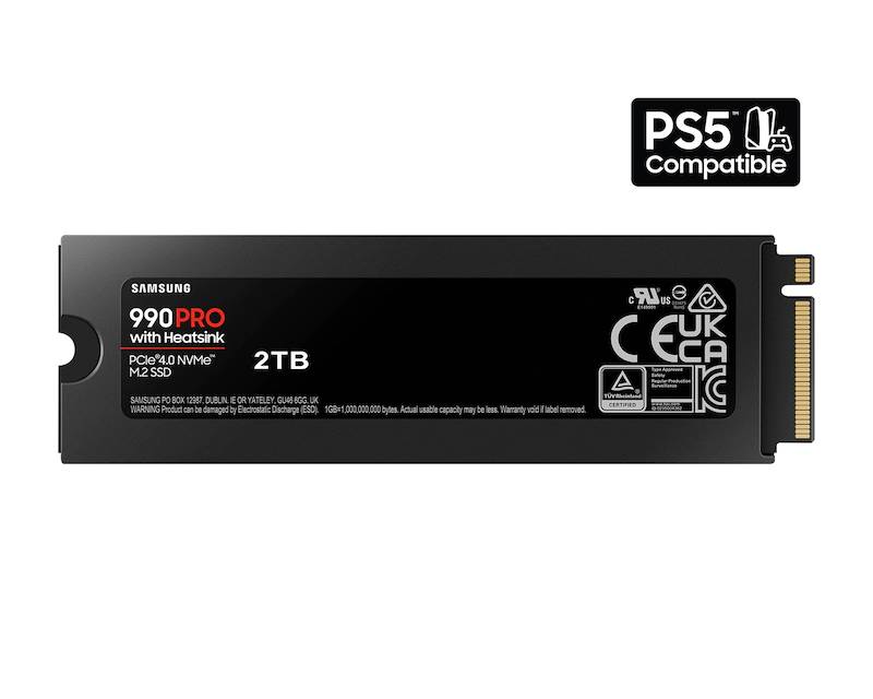 2TB M.2 NVMe MZ-V9P2T0CW 990 Pro Series Heatsink SSD