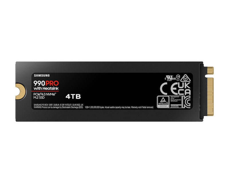 4TB M.2 NVMe  MZ-V9P4T0CW 990 Pro Series Heatsink SSD