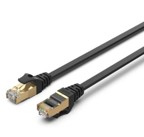 Innoptical Flat Network Cat 7 32 AWG SSTP Black 0.5m