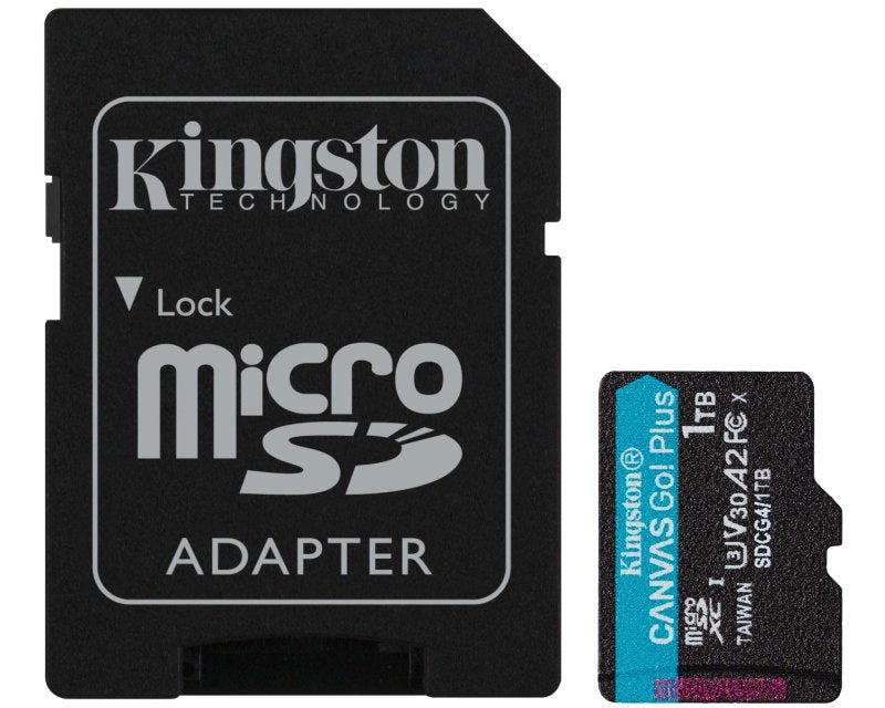 Memorijska kartica U3 V30 microSDXC 1TB Canvas Go Plus 200MB/s A2 + adapter SDCG4/1TB