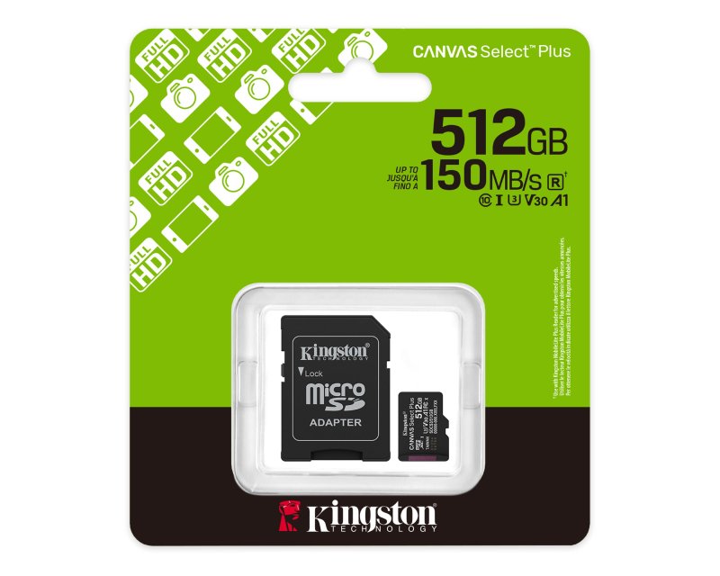 Memorijska kartica U1 V10 SDXC 512GB Canvas Select Plus G3 150R SDCS3/512GB + adapter