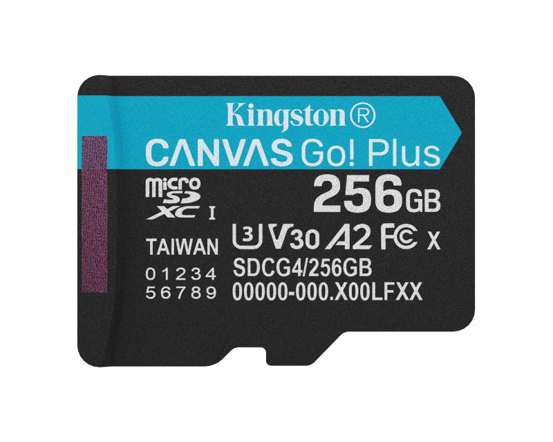 Memorijska kartica U3 V30 microSDXC 256GB Canvas Go Plus 200MB/s A2 SDCG4/256GBSP