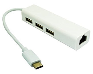 USB 3.1 tip C HUB (3 port USB 2.0 + 1port fast ethernet)