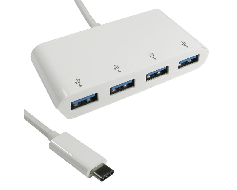 USB 3.1 tip C HUB 4port beli