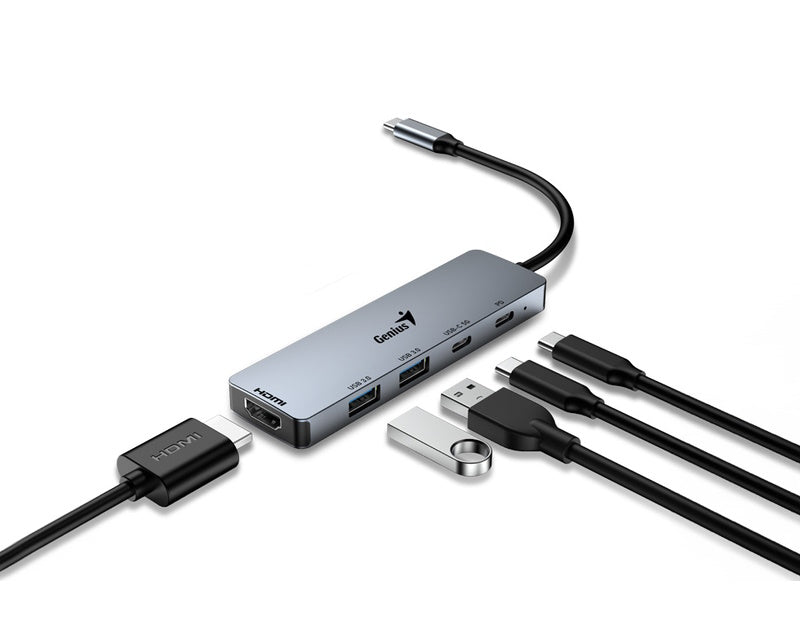 UH-500 5-in-1 USB Hub srebrni