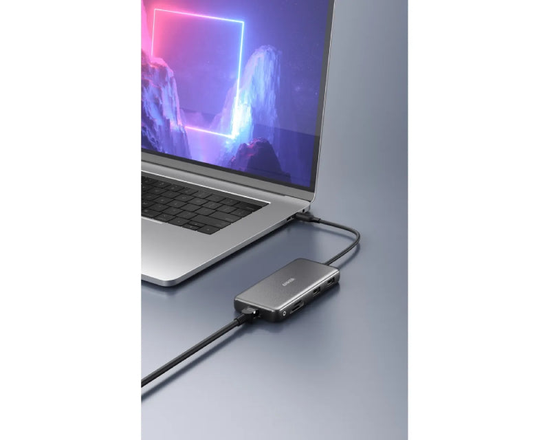 USB-C Data Hub 8u1 10Gbps crni