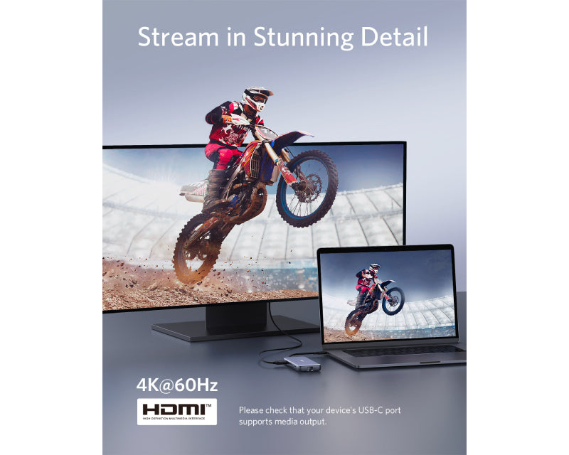 USB-C Data Hub 8u1 10Gbps crni