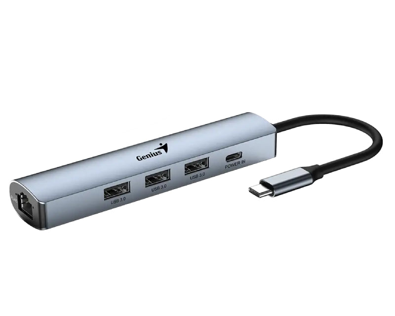 UH-545 5-in-1 USB 3.0 Iron Grey Hub srebrni