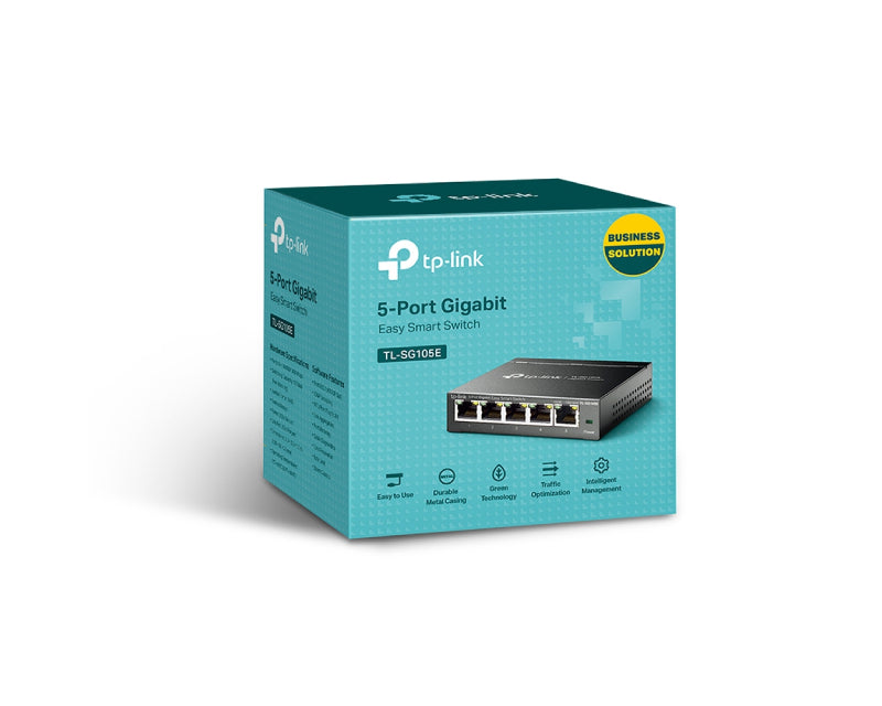 TL-SG105E Gigabit/5x RJ45/10/100/1000Mbps/eSm Switch