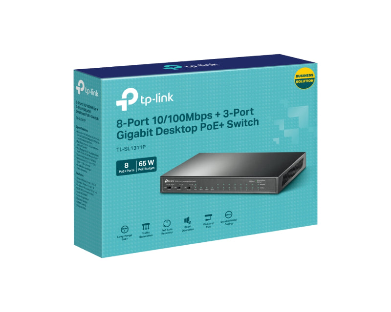 TL-SL1311P POE SWITCH 8PORTA+2GIG.