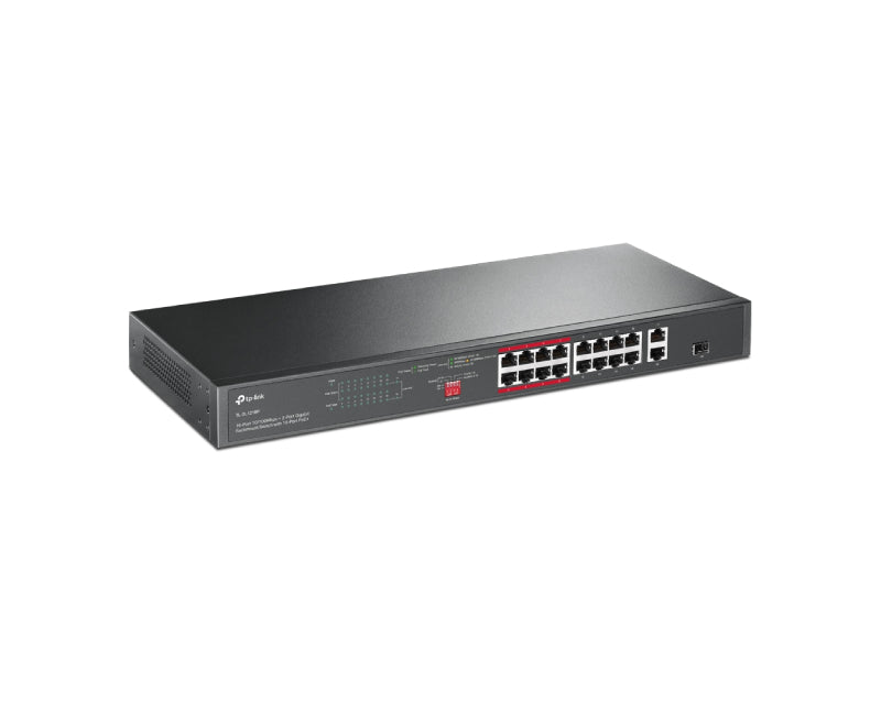 TL-SL1218P POE 16 PORTA 10/100MBS + 2GIG LAN