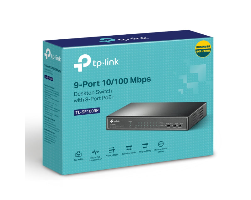 SF1009P desktop PoE switch 9 porta