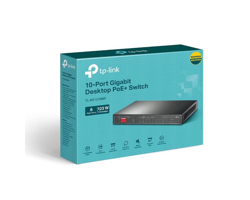 TL-SG1210MP POE+switch 8-port GIGABIT