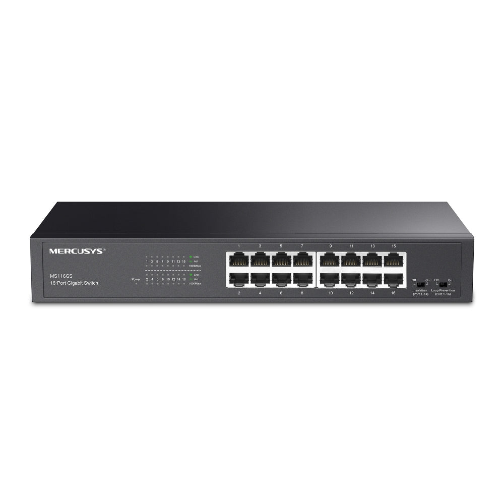 MS116GS(UN) 16-Port Gigabit Desktop/Rackmount Switch