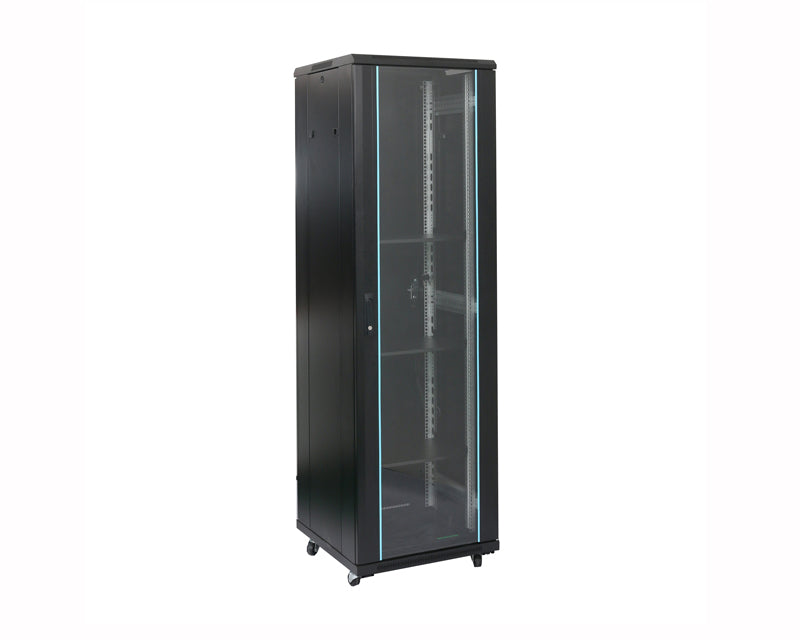 Rack orman samostojeći, 37U, 600x800, staklena vrata (pakovanje od 4 kutije)