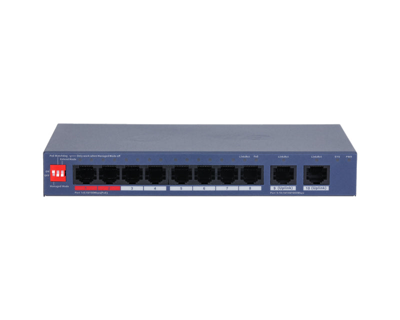 CS4010-8ET2GT-110 10-Port Cloud Managed Desktop Switch with 8-Port PoE
