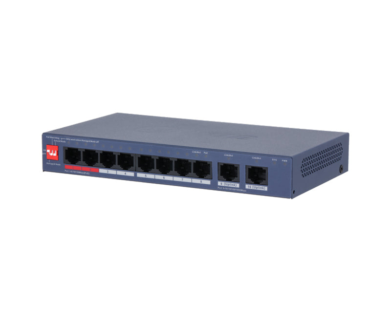 CS4010-8ET2GT-110 10-Port Cloud Managed Desktop Switch with 8-Port PoE