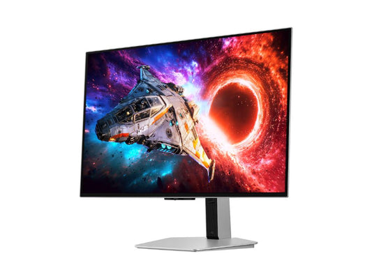 Monitor SAMSUNG LS32HG800SUXEN 32"/OLED/3840x2160/240Hz/0.03ms/HDMIx2,DP,USB-C/G-sync/pivot/srebrna